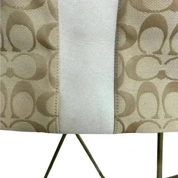 Coach Devin Light Beige Khaki Ivory satchel Handbag Purse. - Picture 2 of 13